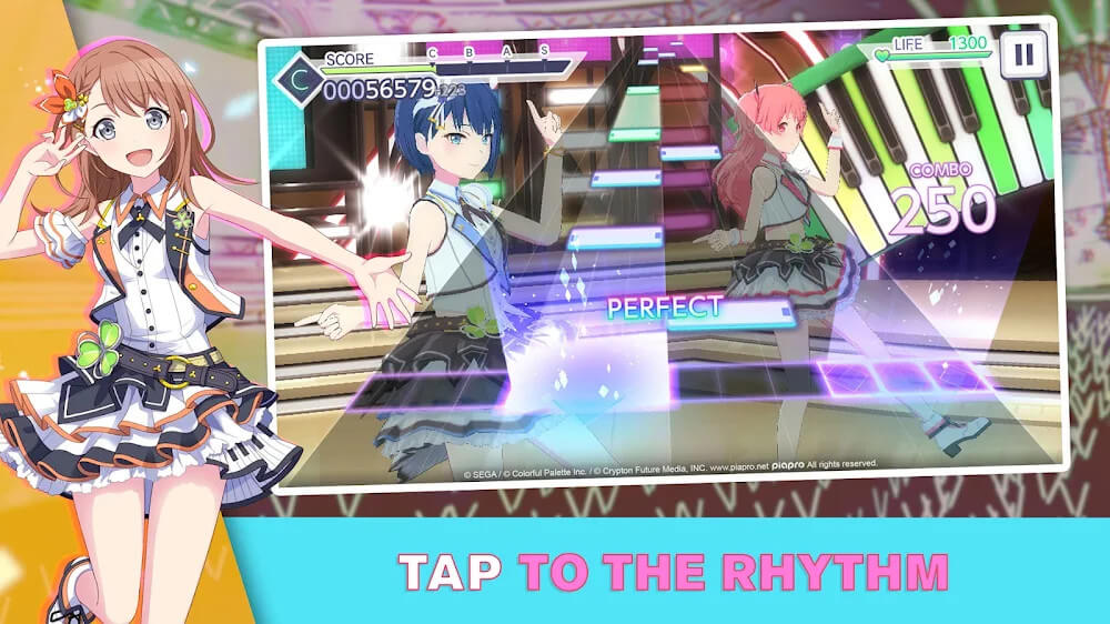 Captura de pantalla del gameplay de Hatsune Miku 3