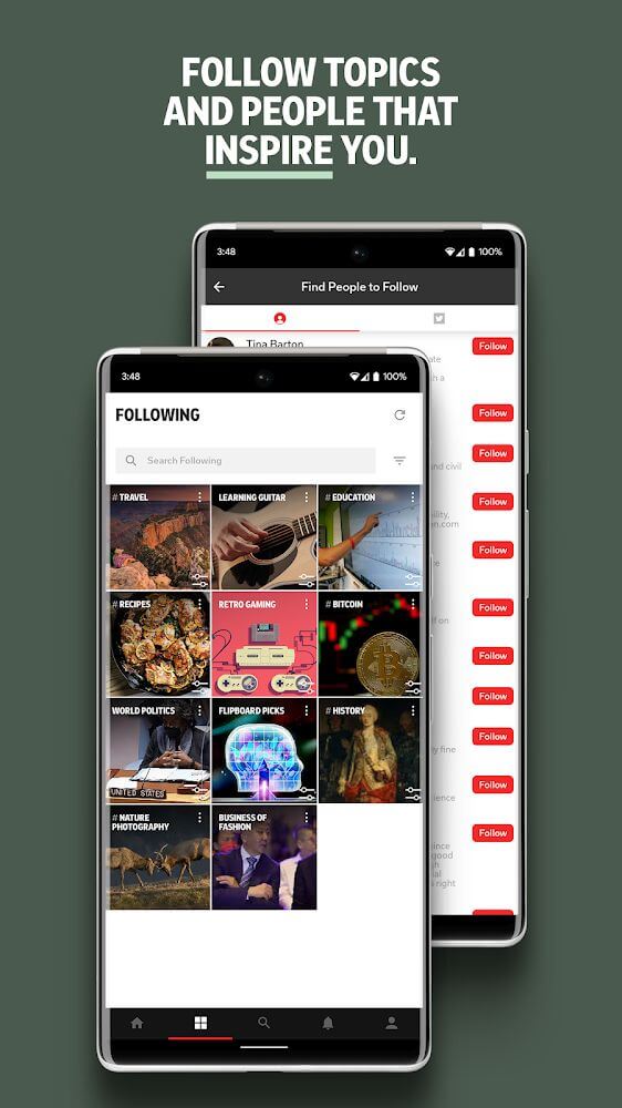 Captura de pantalla de Flipboard 4