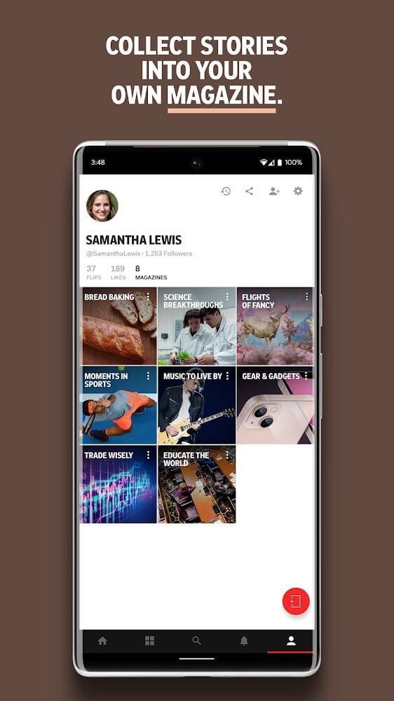 Captura de pantalla de Flipboard 5