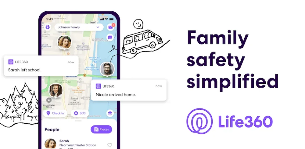 Captura de pantalla de vista previa de Life360 1