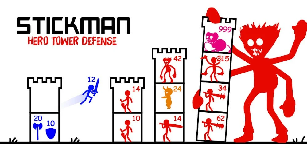 Stick Hero: Tower Defense gameplay screenshot 1