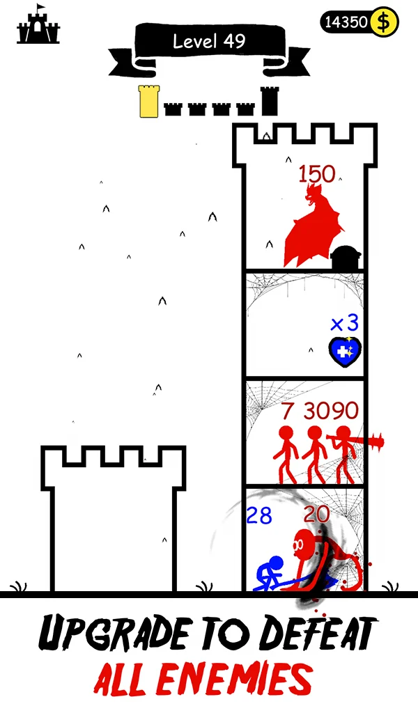 Stick Hero: Tower Defense gameplay screenshot 3