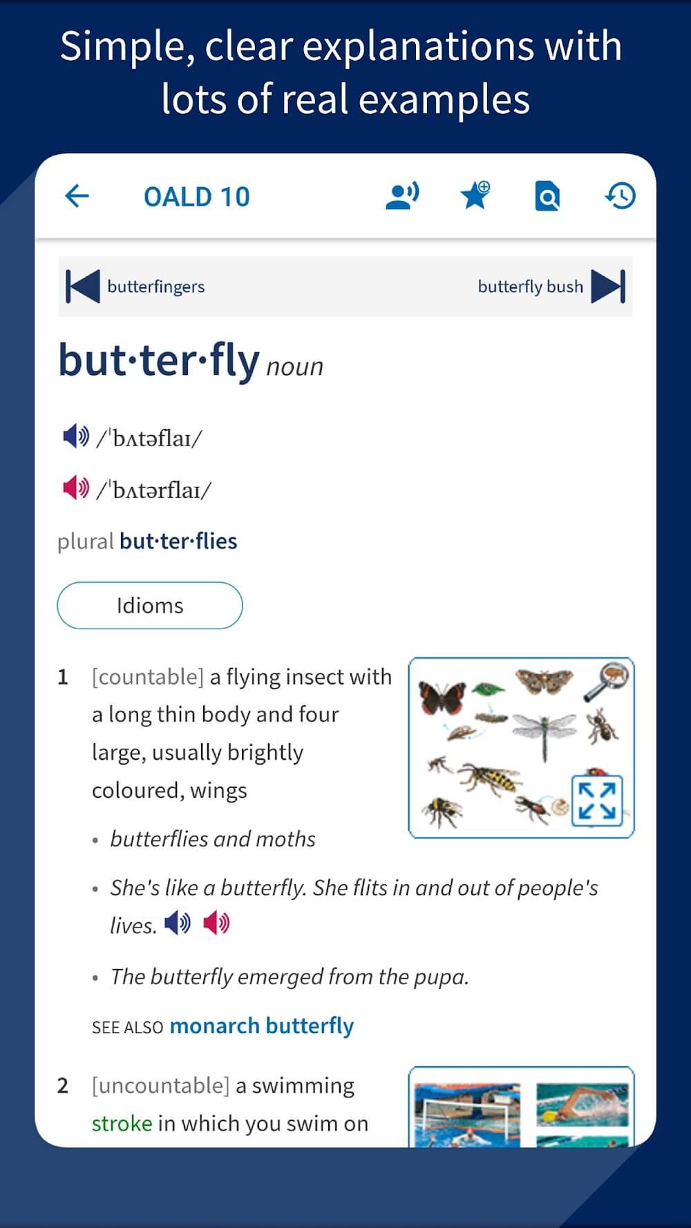 Oxford Advanced Learners Dict in-app preview 3
