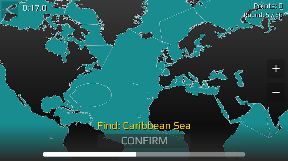 Tangkapan layar World Map Quiz 4