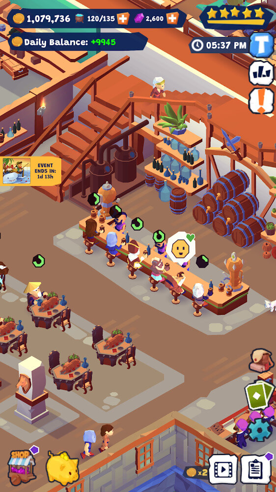 Idle Inn Empire Tycoon gameplay screenshot 2