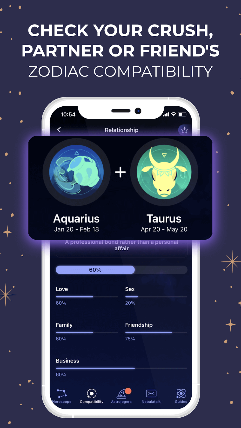 Nebula: Horóscopo y Astrología - Vista previa de la aplicación 3