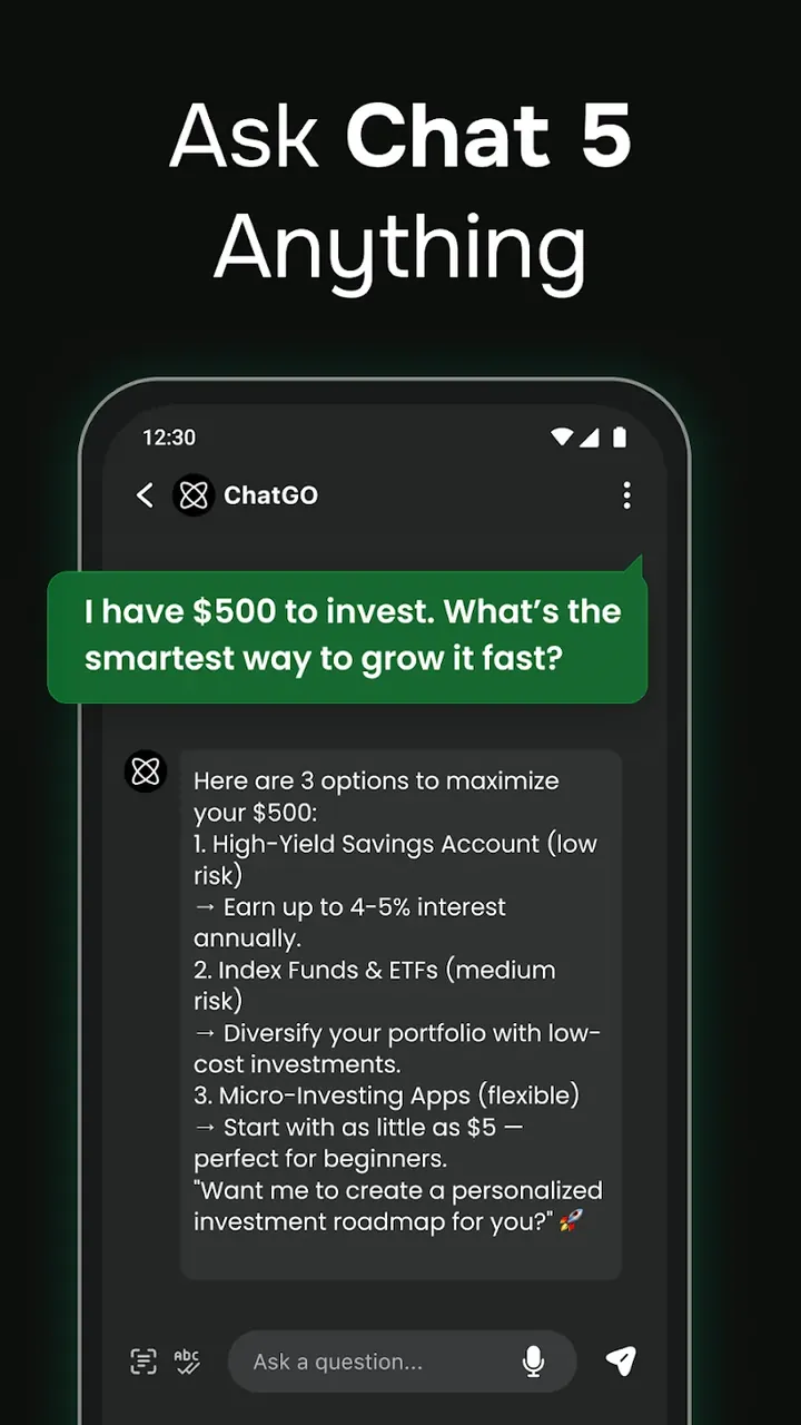 ChatGO - AI Chatbot Assistant स्क्रीनशॉट 2