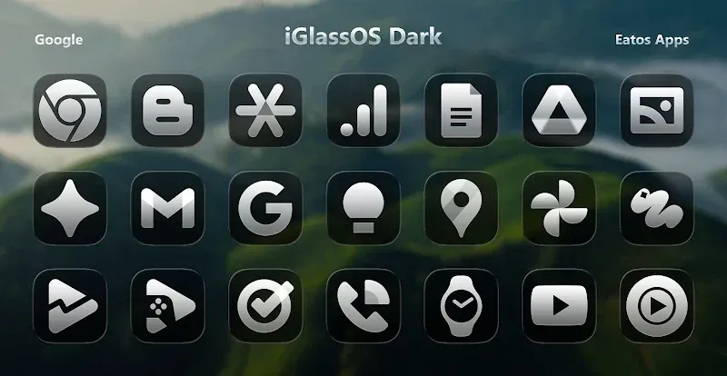 iGlassOS Dark - Icon Pack screenshot 4