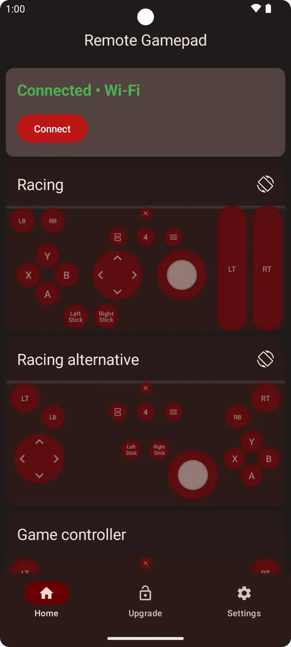 Remote Gamepad interface preview 6