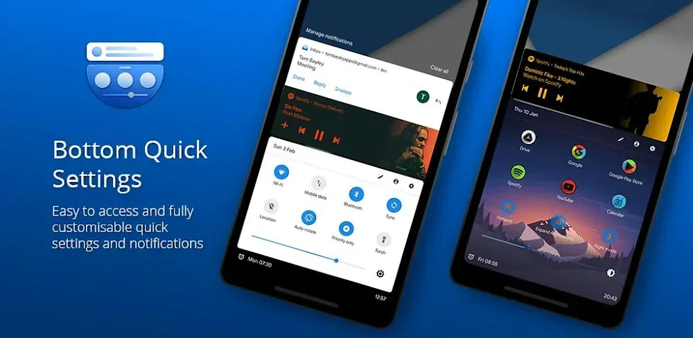 Bottom Quick Settings app screenshot 1