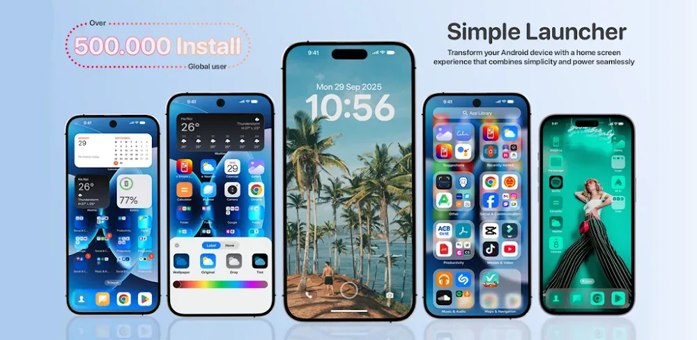Simple Launcher - Home Screen preview 1
