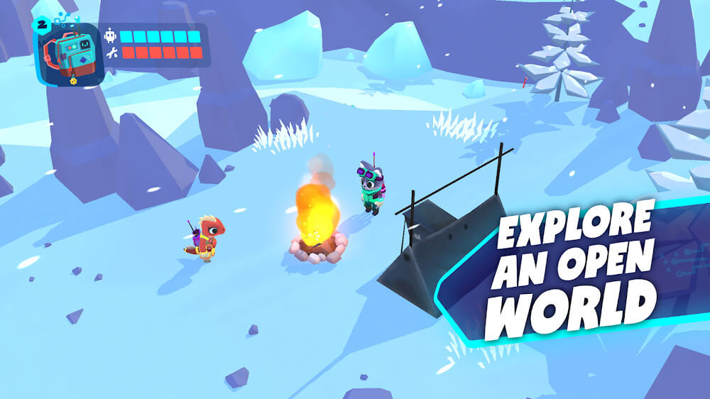 Captura de pantalla de jugabilidad de Botworld Adventure 3