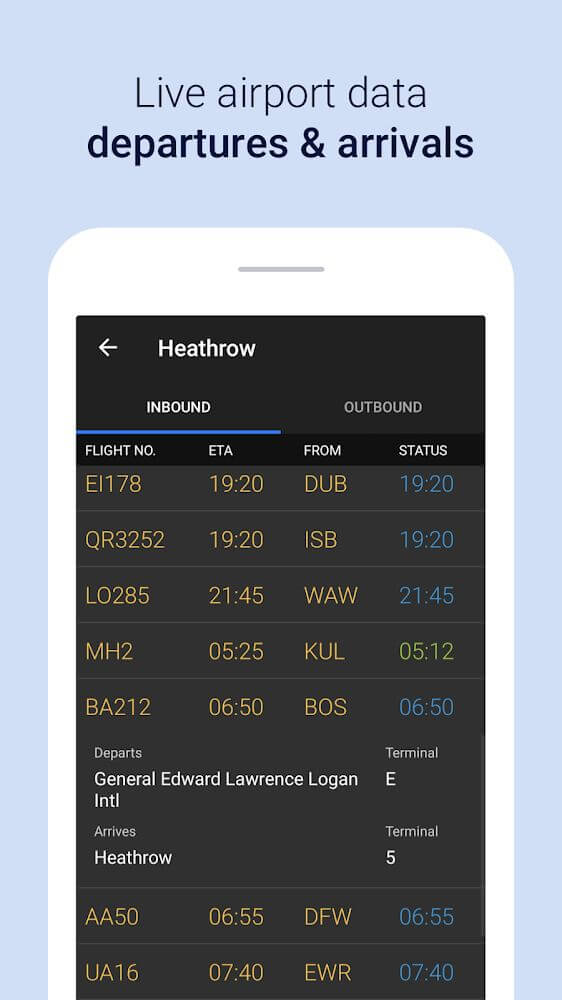 Capture d'écran 7 de Plane Finder - Flight Tracker