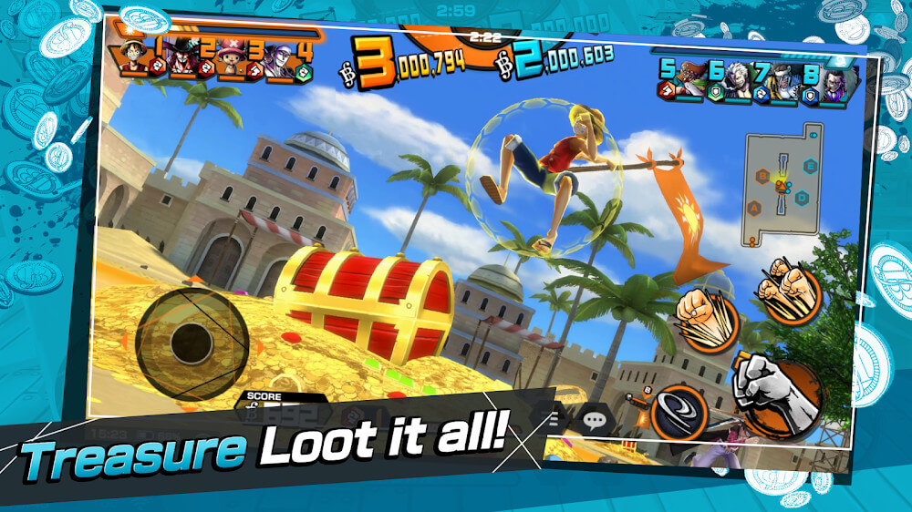 ONE PIECE Bounty Rush gameplay screenshot 2