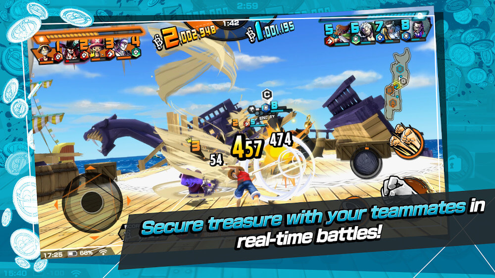 ONE PIECE Bounty Rush gameplay screenshot 5