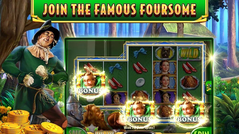 Wizard of Oz Slot Machine Game screenshot 3