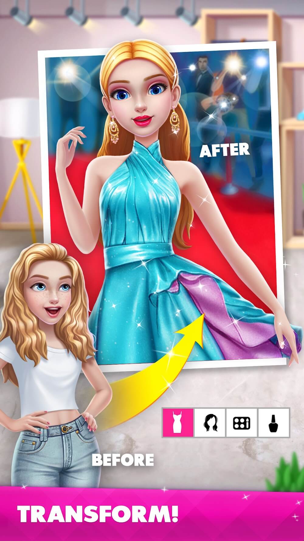Super Stylist Fashion Makeover captura de pantalla 4