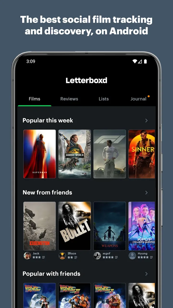 Letterboxd app screenshot 2
