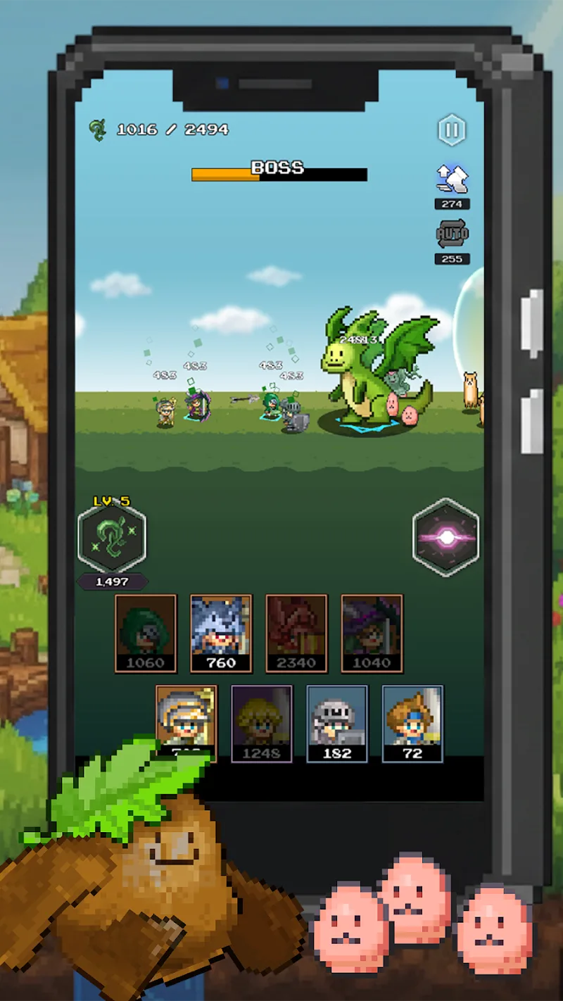 Wagle Squad: Pixel Swarm gameplay screenshot 3