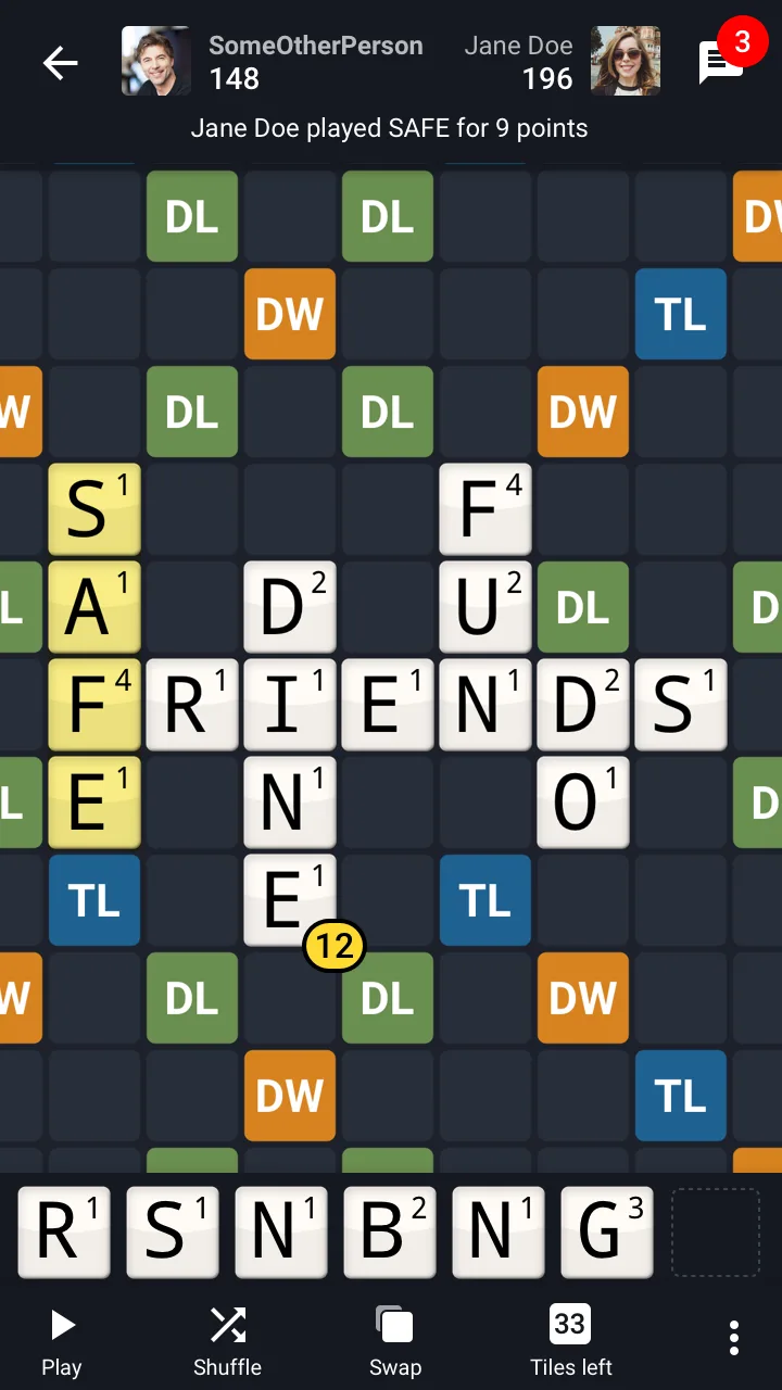 Wordfeud Premium gameplay screenshot 6