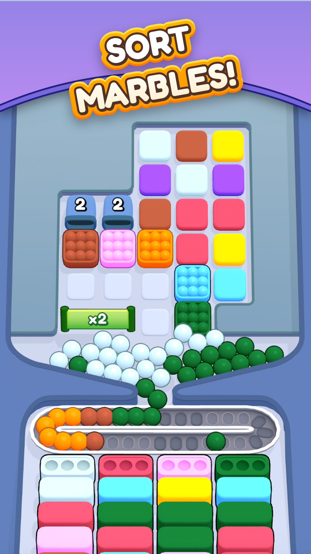Marble Sort! - Color Puzzle Screenshot 1