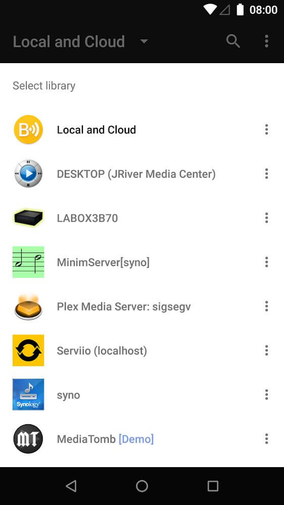 BubbleUPnP app preview 6
