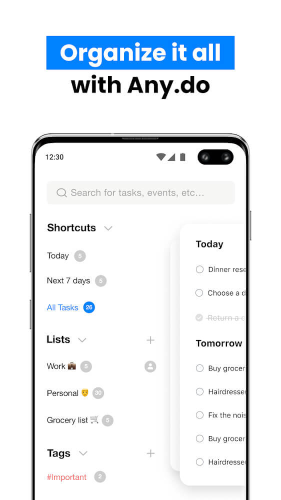 Any.do screenshot 2