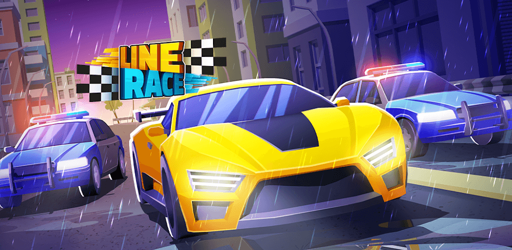 Line Race: Police Pursuit gameplay screenshot 1