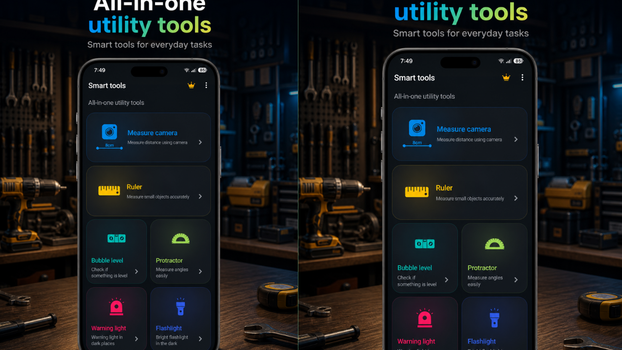 Smart Tools: Measure, Level app preview 1