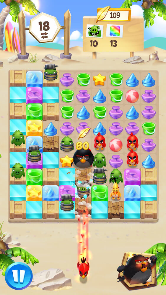 Vista previa de jugabilidad de Angry Birds Match 3 6
