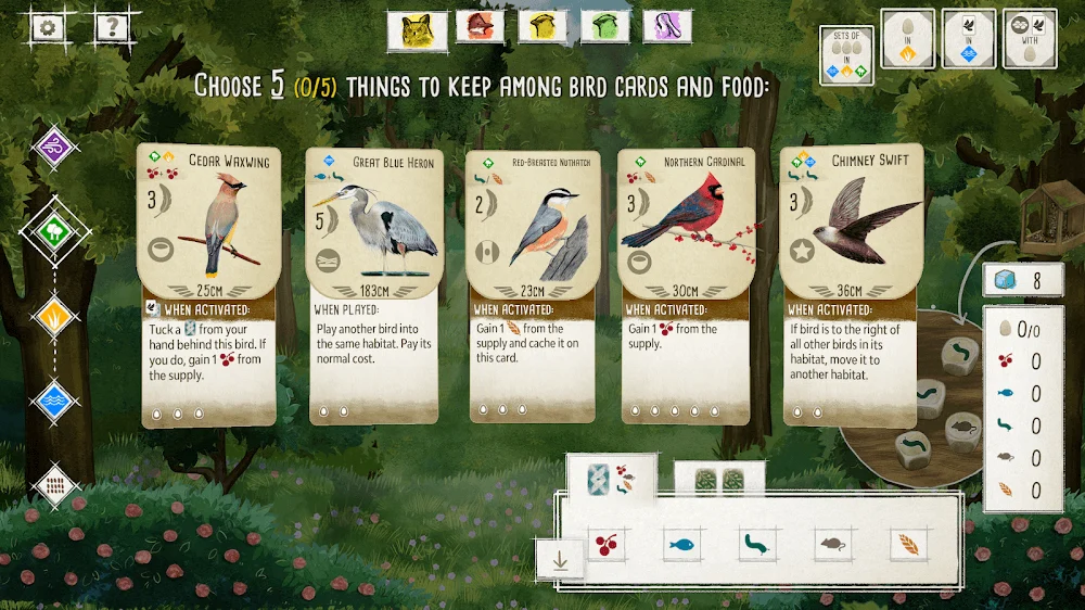 Wingspan: The Board Game gameplay screenshot 7