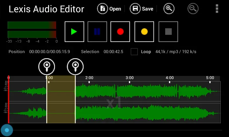 Lexis Audio Editor screenshot 2