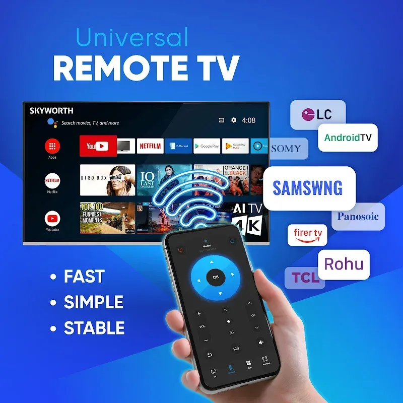 Aperçu de l'application My Remote Universal 2