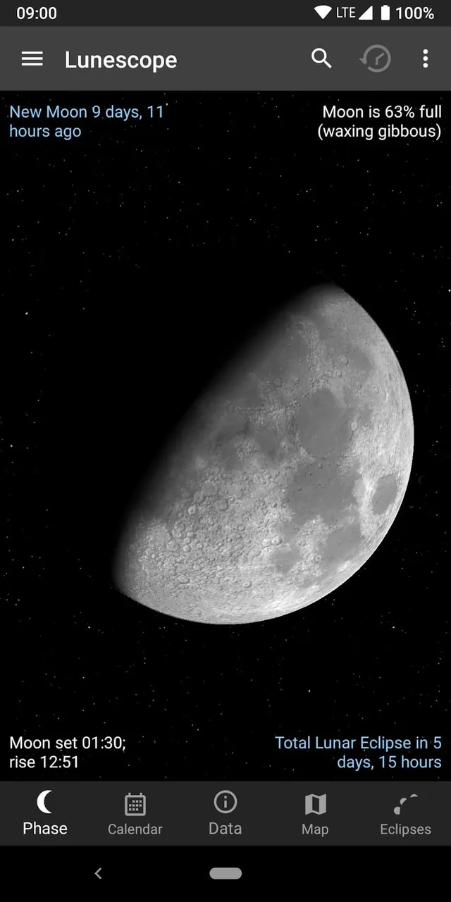 Capture d'écran 2 de Lunescope Pro: Moon Phases+