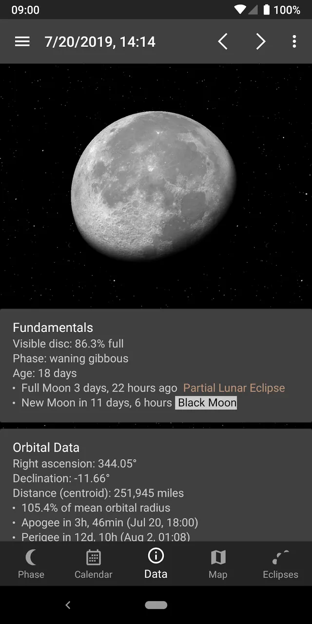 Capture d'écran 6 de Lunescope Pro: Moon Phases+
