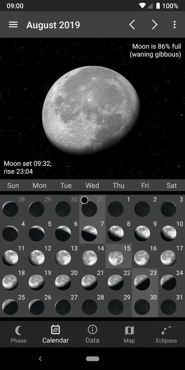 Capture d'écran 5 de Lunescope Pro: Moon Phases+