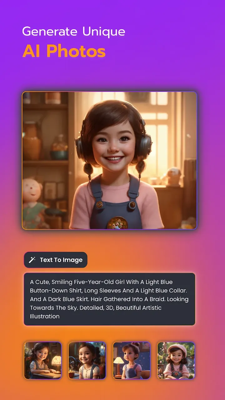 Dalle-4: AI Image Generator Capture d'écran 2