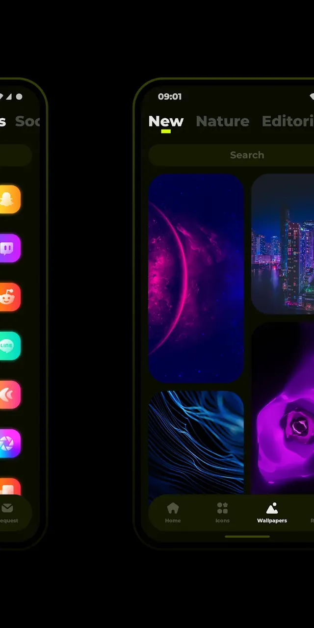 Capture d'écran GLO Icon Pack 6