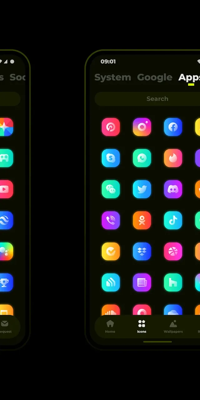 Capture d'écran GLO Icon Pack 5