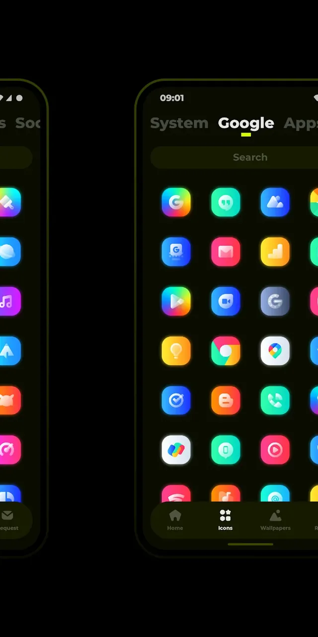Capture d'écran GLO Icon Pack 4