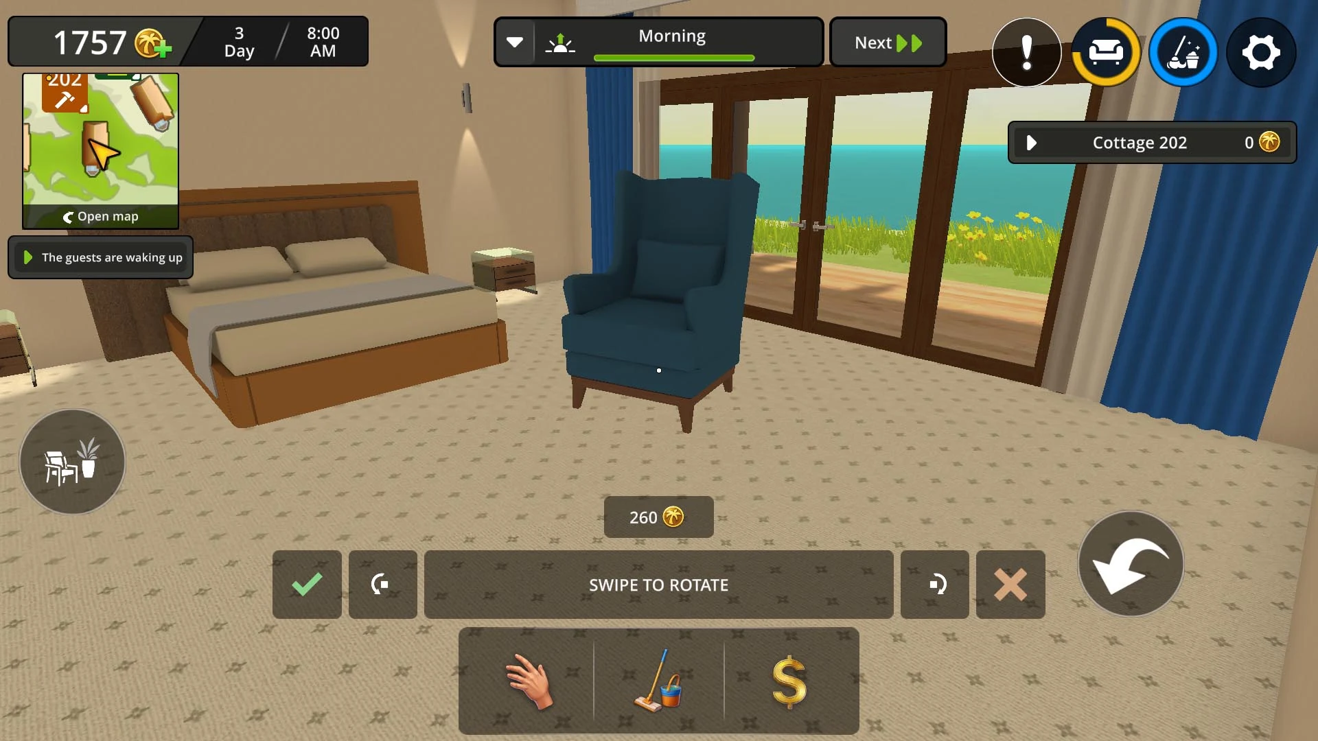 Aperçu du gameplay de Ocean Resort Hotel Simulator 3
