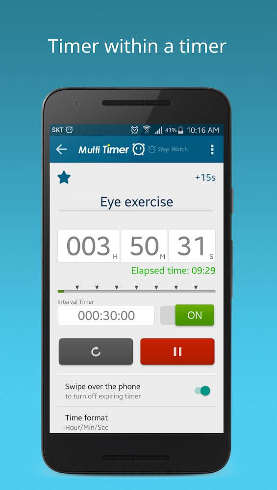 Aperçu Multi Timer StopWatch 4