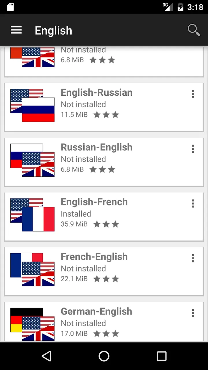 Capture d'écran Offline dictionaries pro 6