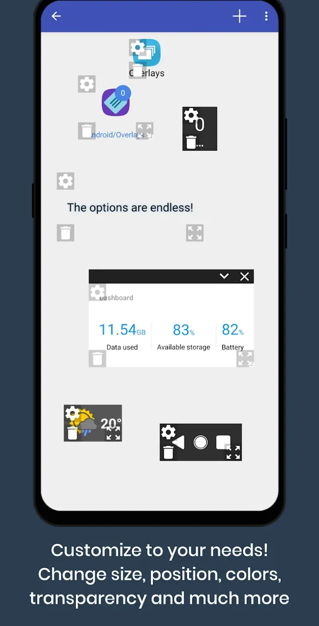 Aperçu 4 de Overlays - Floating Launcher