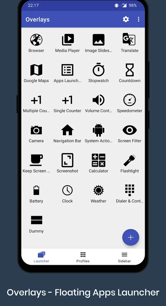 Aperçu 2 de Overlays - Floating Launcher