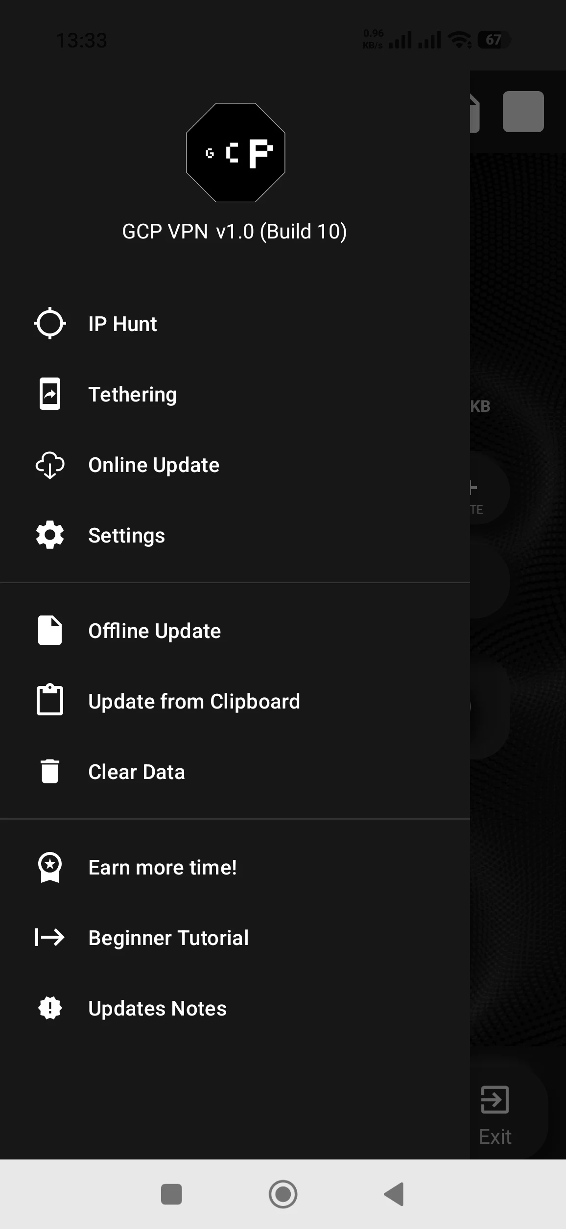 Capture d'écran GCP VPN 3