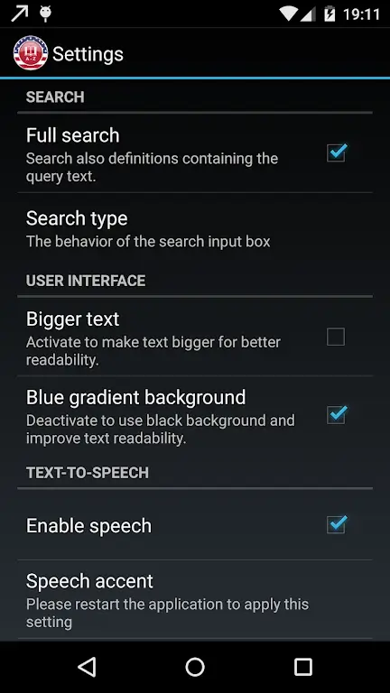 Capture d'écran Advanced Offline Dictionary 3