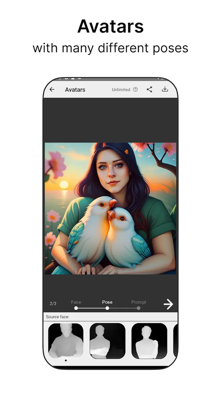 Capture d'écran de l'application Cavina AI 6