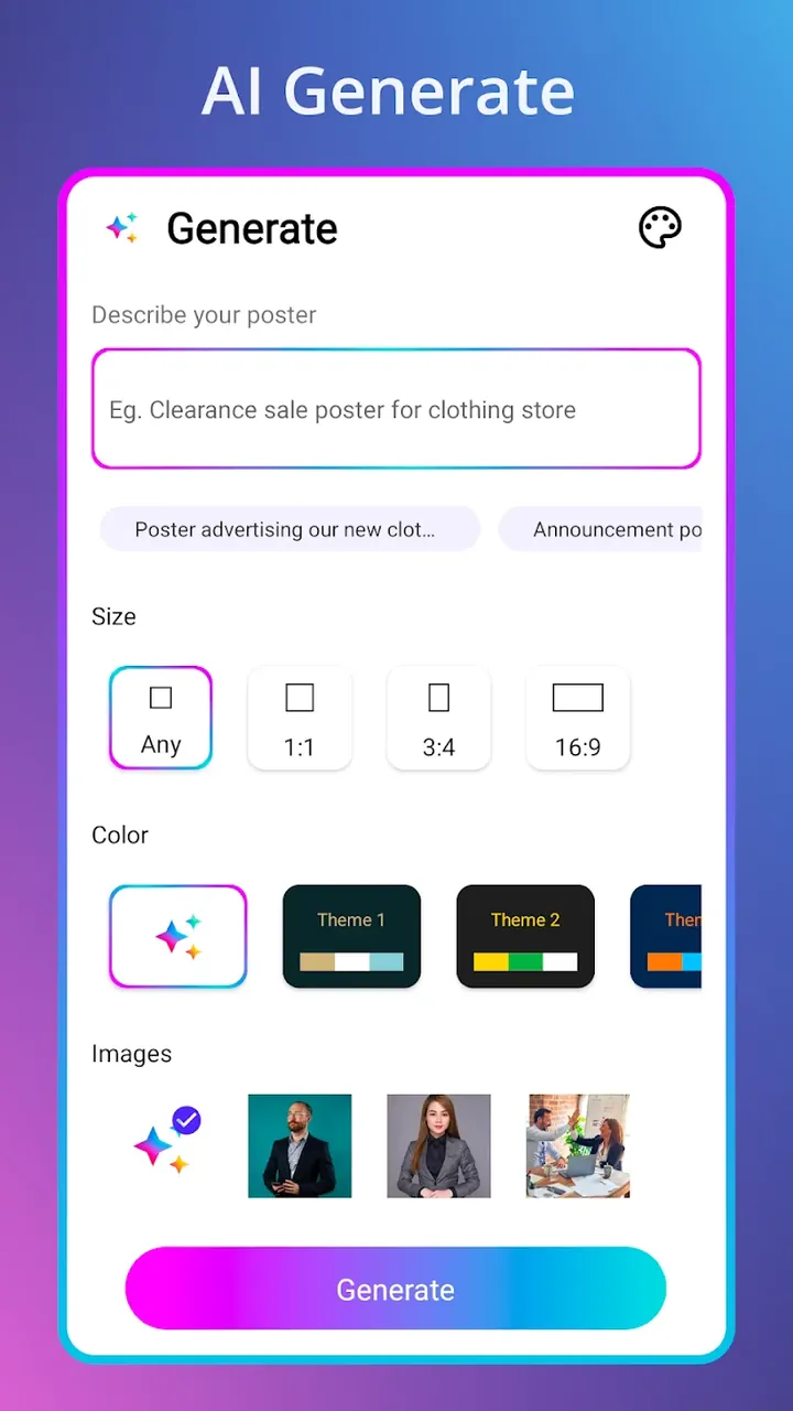 Capture d'écran AI Poster Maker 5