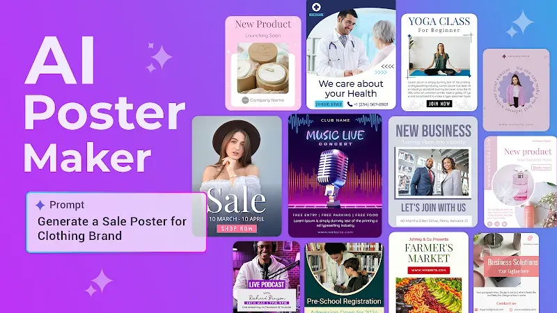 Capture d'écran AI Poster Maker 2